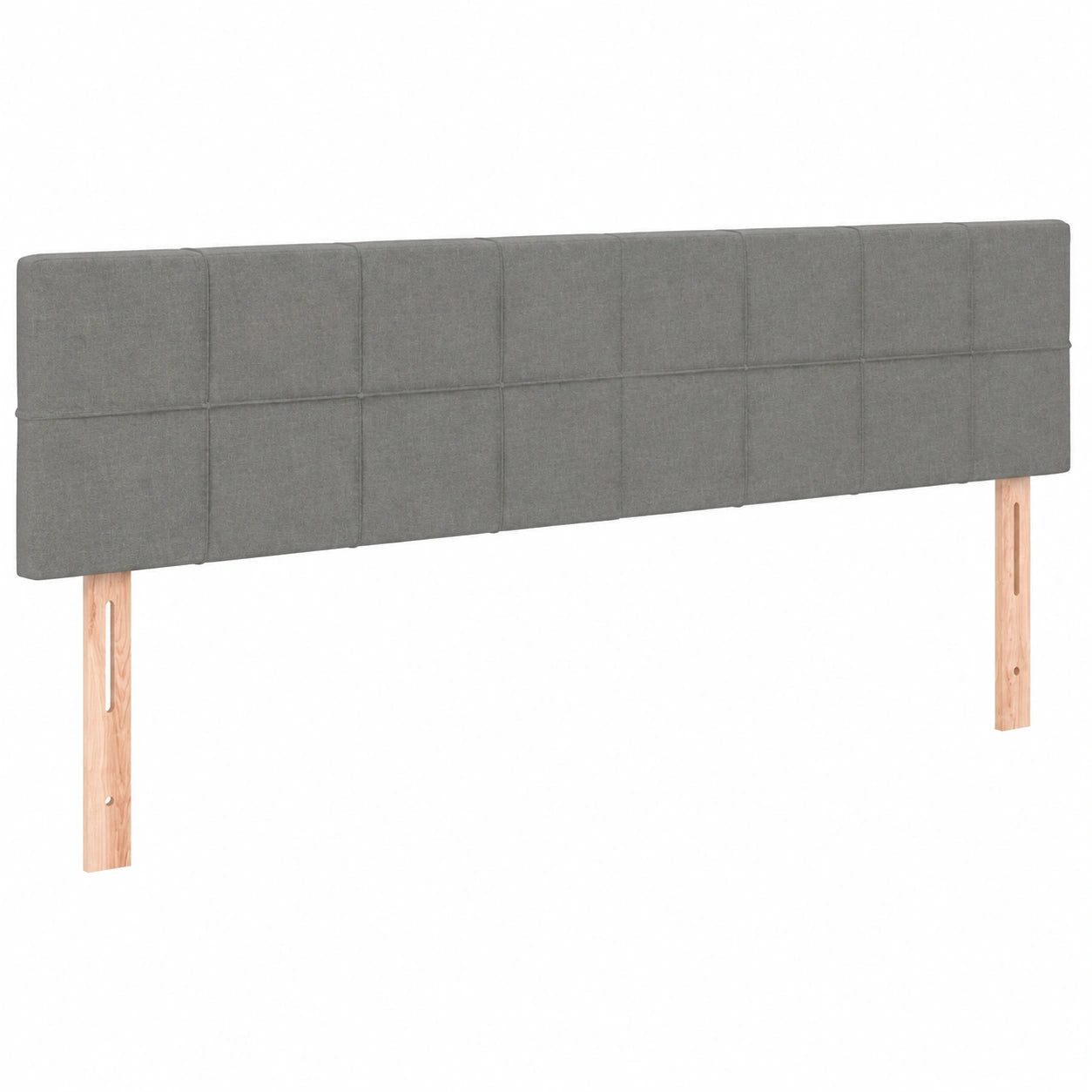 Polster-Kopfteil mit LED, Dunkelgrau, 180x5x78/88 cm