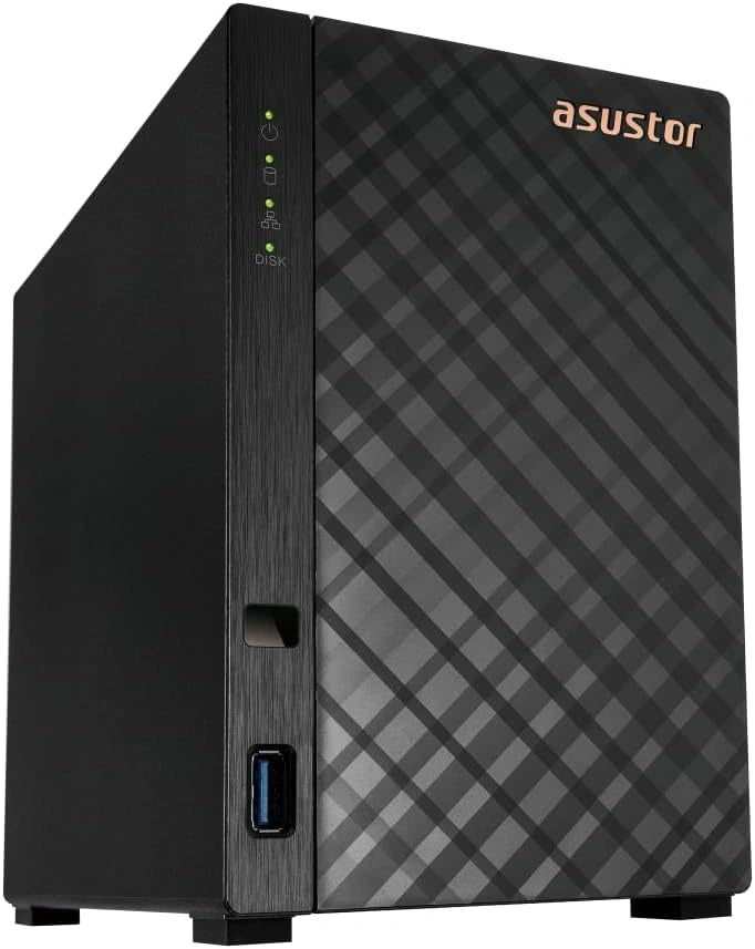 Serwer NAS Asustor AS1202T, 1 GB, kolor szary i czarny