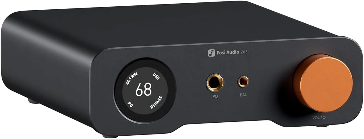 Słuchawki Fosi Audio AKM4493SEQ, 12 V, pilot zdalnego sterowania, kolor szary