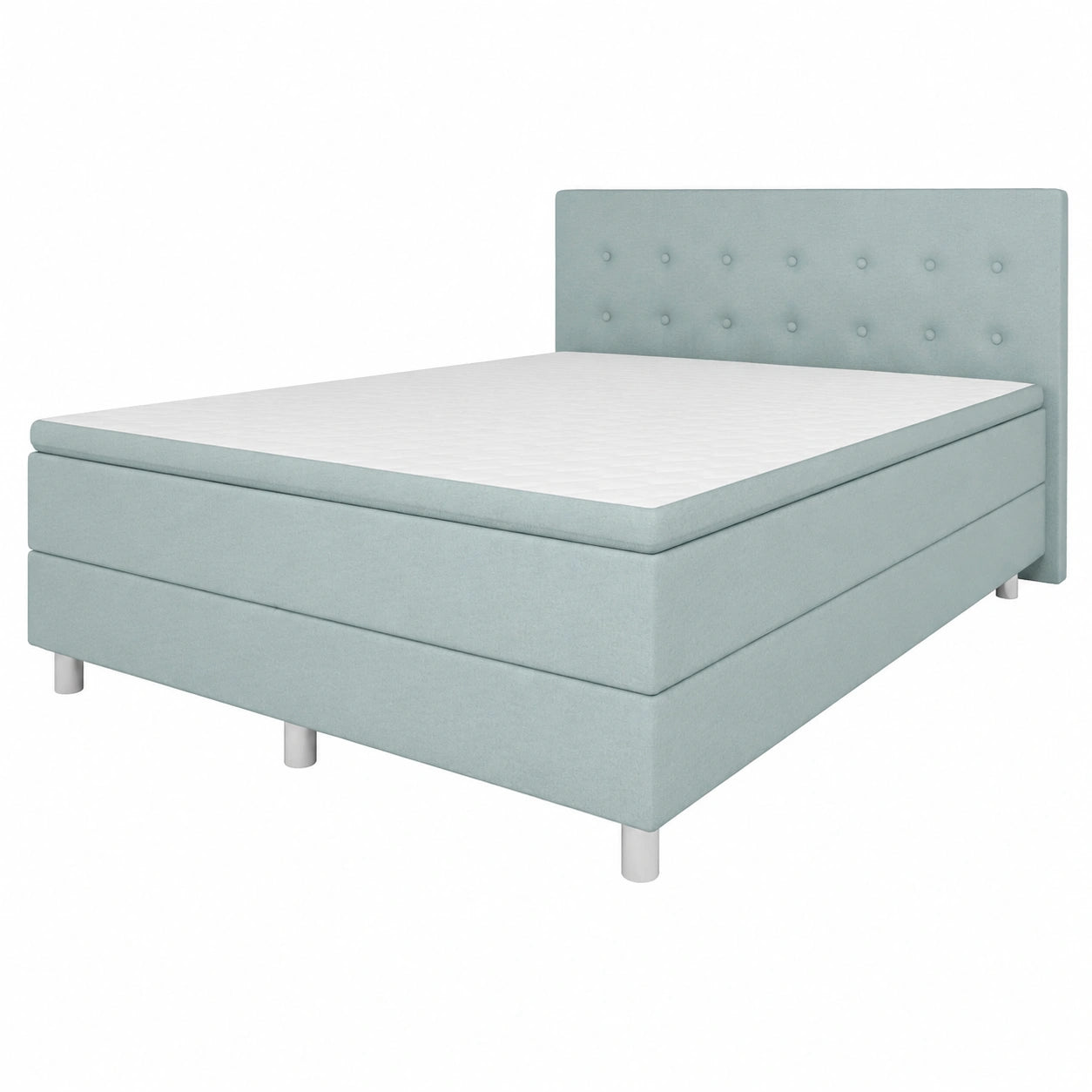 Luxus Boxspringbett 160x200 mit Stauraum und Komfortmatratze