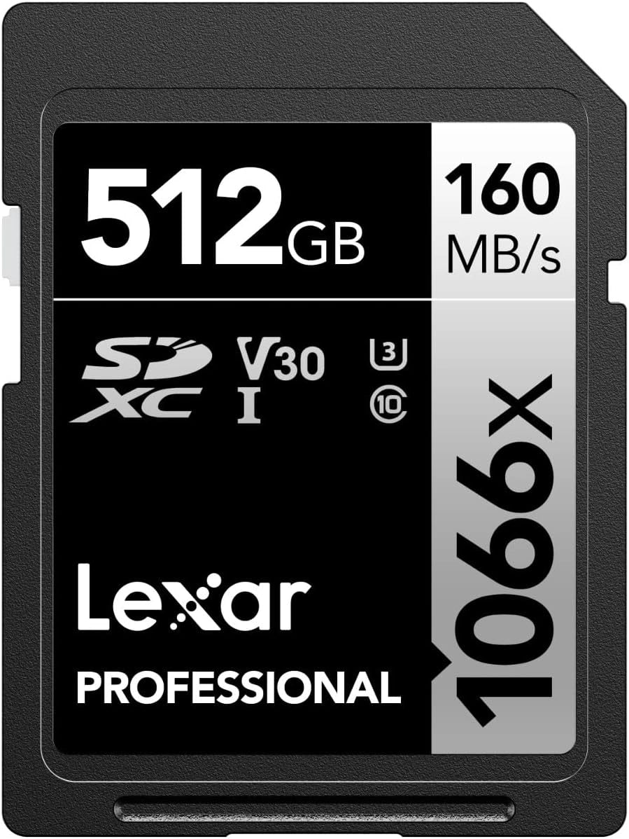 Karta pamięci Lexar SD 512, 512 GB, kolor czarny i szary