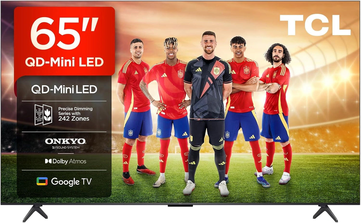 Telewizor TCL 65Q6C, kolor czerwony