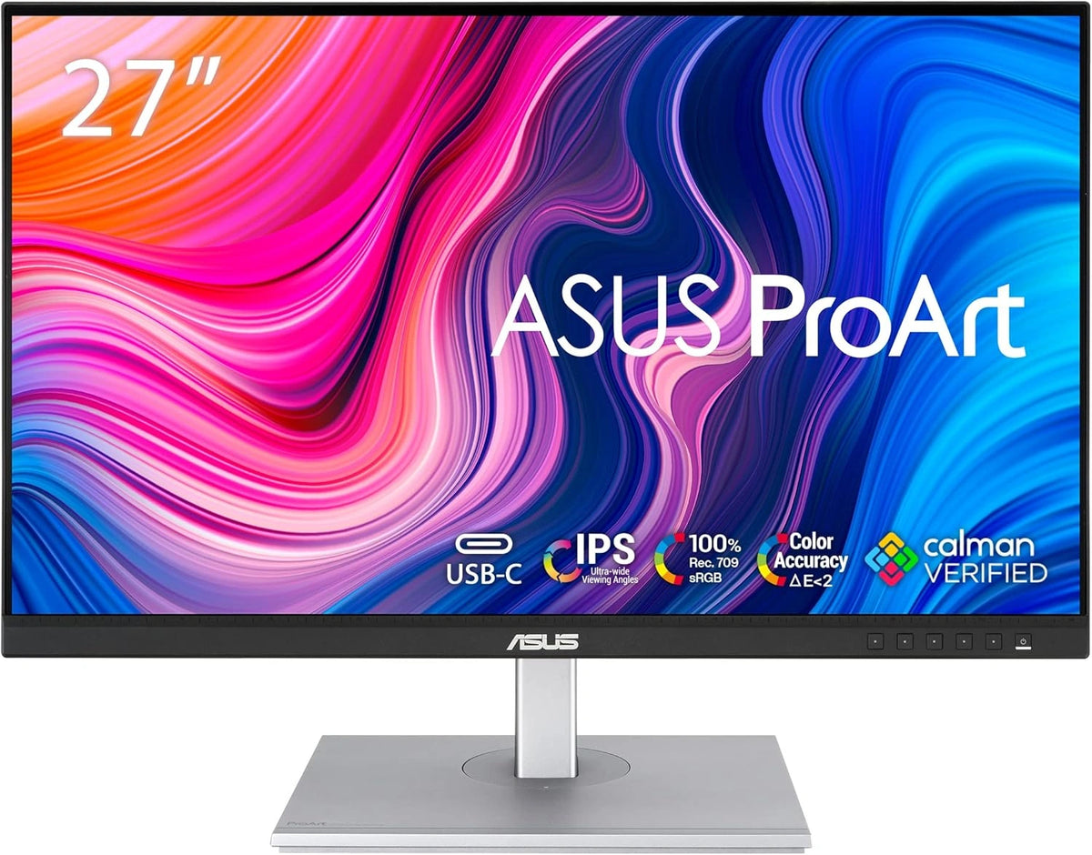 Monitor ASUS ProArt PA278CV, 65 W, kolor niebieski i różowy