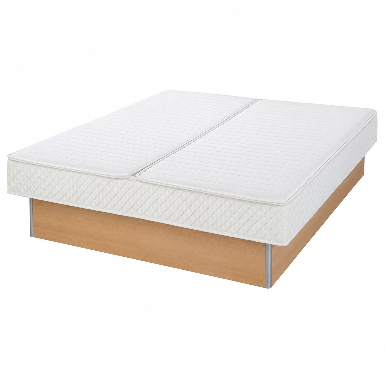 Premium Wasserbett-Set: Doppelbett 200x210 cm mit Softside DUAL und Komfortzubehör