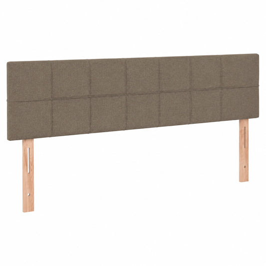 Polster-Kopfteil für Doppelbett, Stoff Taupe, 180x5x78/88cm