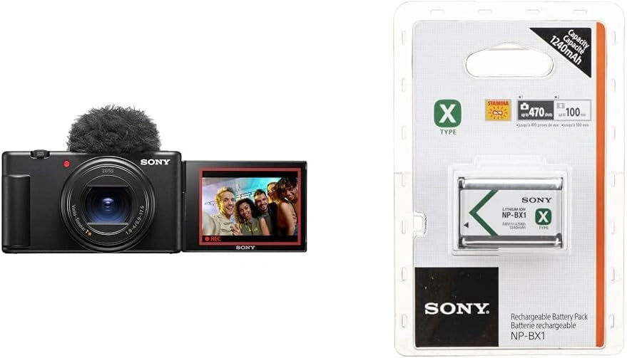 Aparat fotograficzny Sony ZV1M2BDI.EU, kolor czarny i srebrny