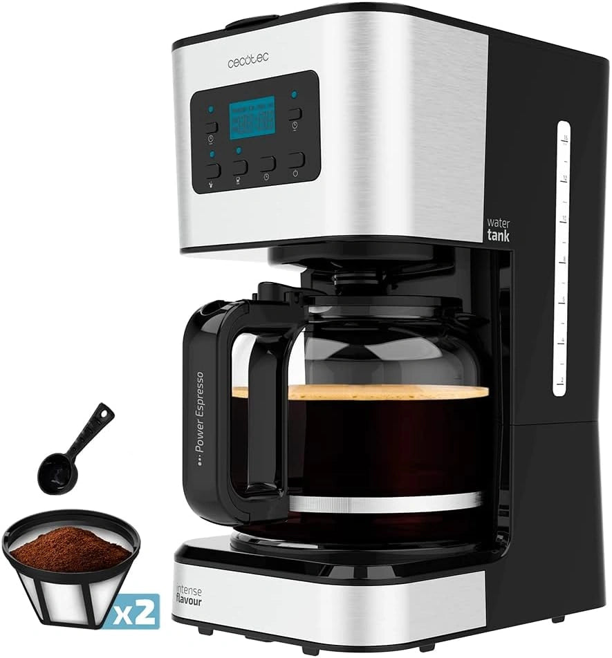 Ekspres do kawy Cecotec, 980 W, 1,5 l, kolor czarny i szary