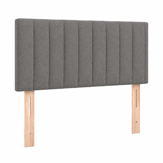 Verstellbares Kopfteil mit Holzbeinen, Polsterung, Dunkelgrau 90x5x78/88cm
