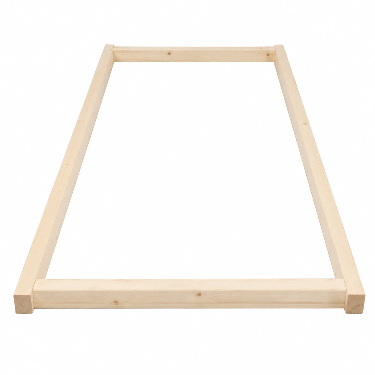 Massivholz Auflagerrahmen für Rollroste 90 x 210 cm - Passend für Palettenbetten