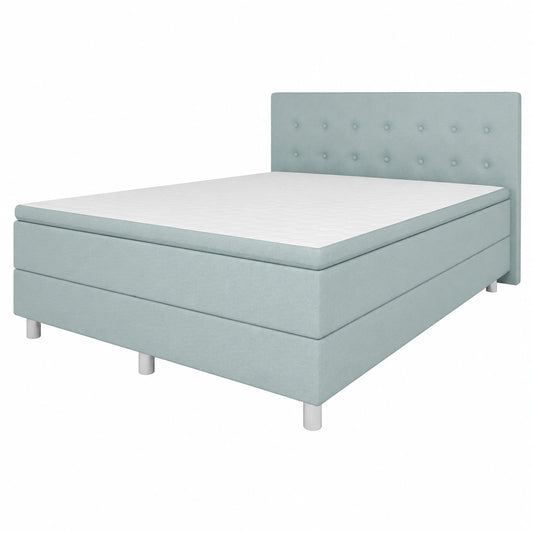 Luxus Boxspringbett 160x200 mit Stauraum und Komfortmatratze