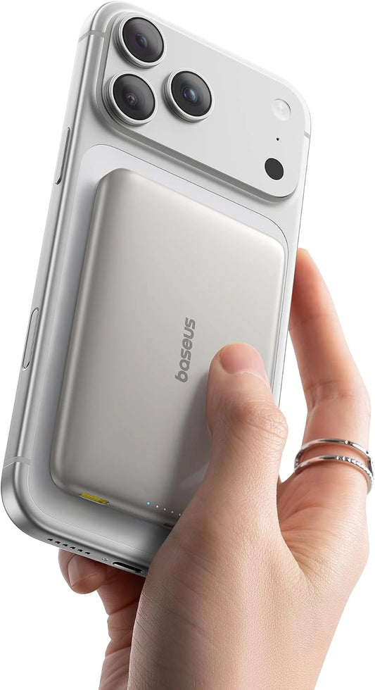 Powerbank Baseus, 15 W, kolor szary