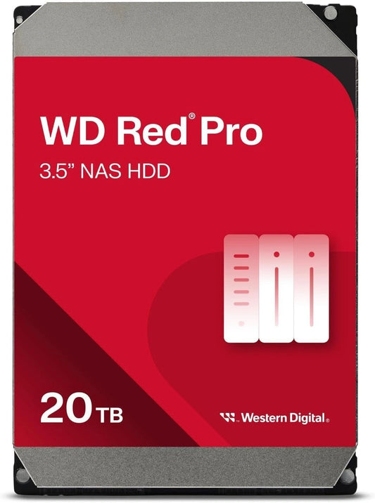 Dysk twardy WD, 20 TB, kolor czerwony