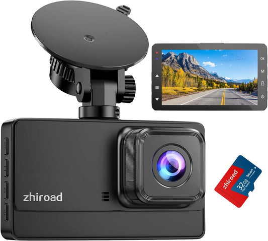 Kamera samochodowa Rejestrator HD 1080P, 32 GB, kolor szary