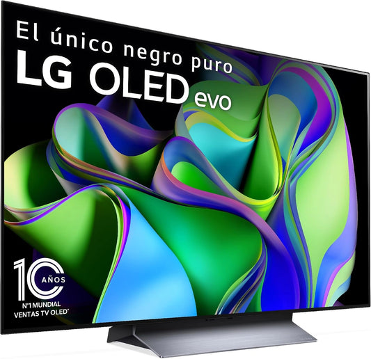 Telewizor LG OLED48C34LA, kolor zielony i czarny