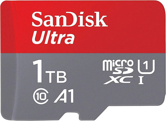 Karta pamięci Sandisk, 1 TB, kolor czerwony i szary
