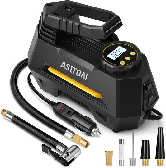 Pompka elektryczna AstroAI, 12 V, kolor szary i czarny