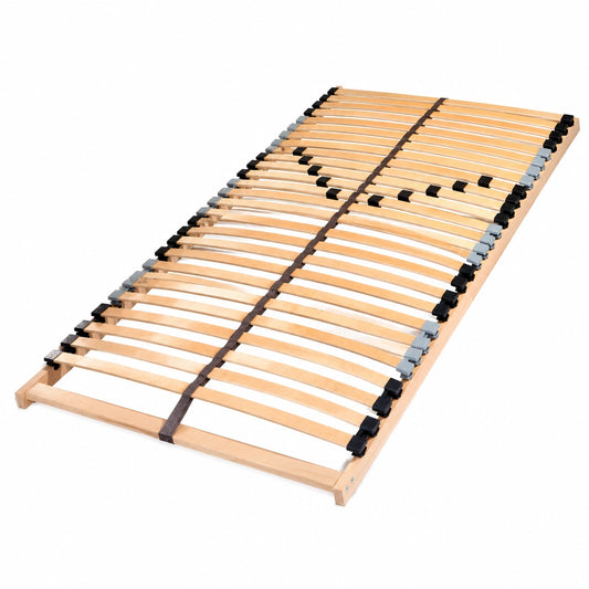 Coemo 7-Zonen Lattenrost 80x200 cm, Härtegrad einstellbar, Ideal für alle Matratzen und Schlaftypen