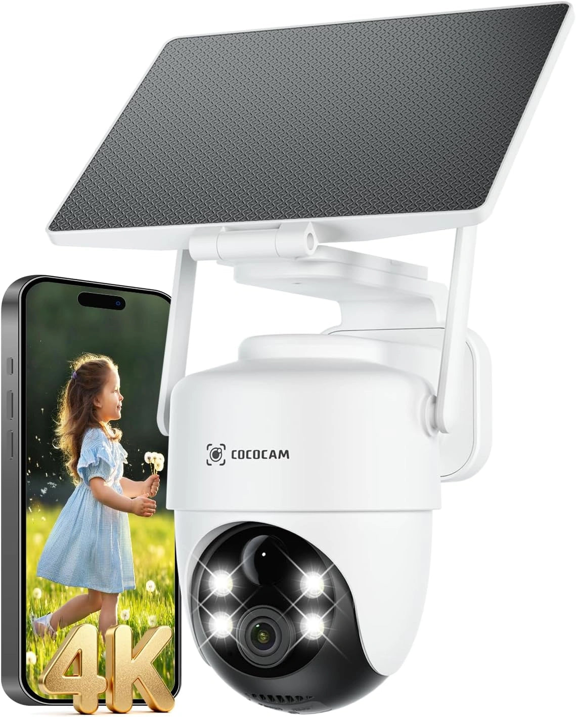 Kamera IP COCOCAM, bezprzewodowy, Wi-Fi, kolor szary