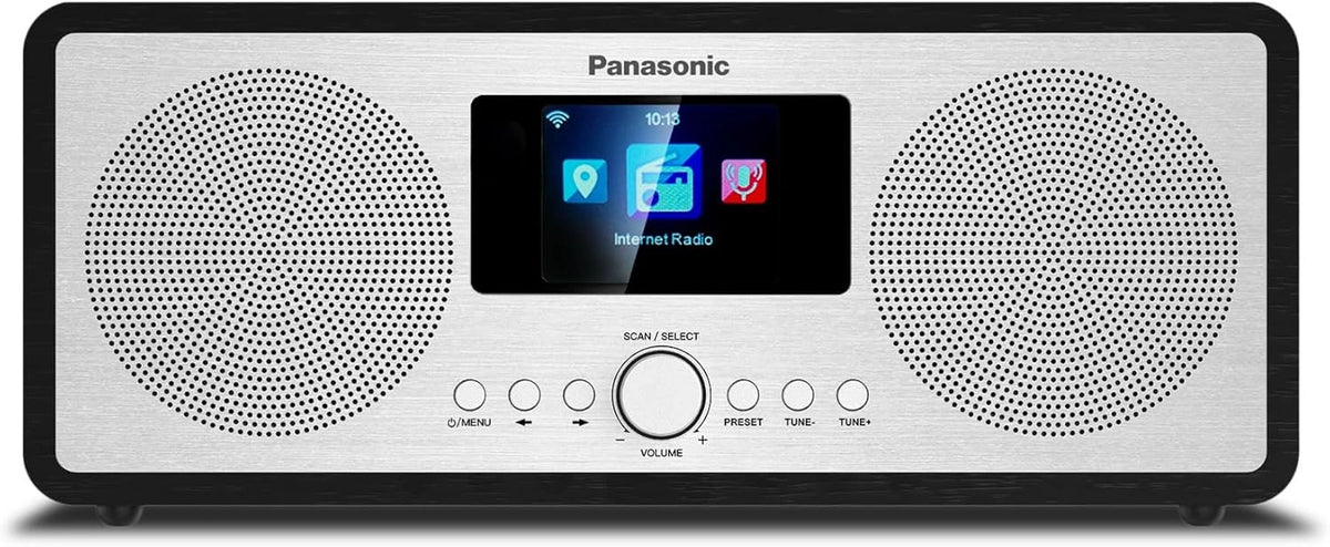 Głośnik Panasonic RF-D40EGK-K, Wi-Fi, pilot zdalnego sterowania, programator czasowy, kolor czarny
