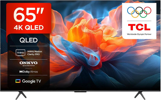 Telewizor TCL 65T8C, kolor czerwony