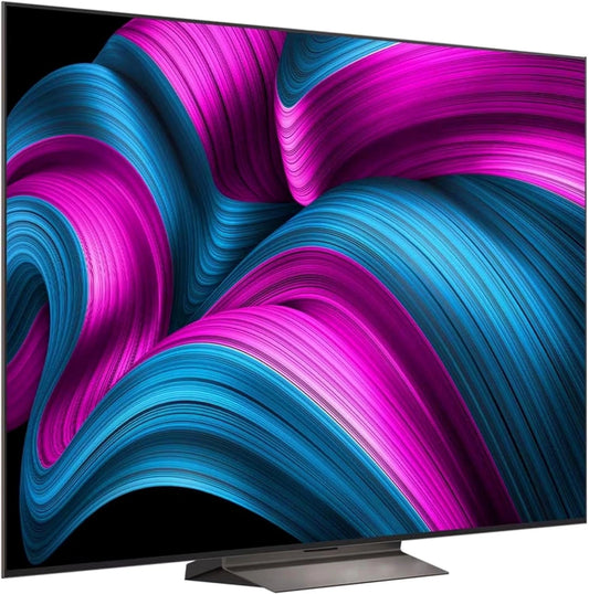 Telewizor LG OLED48C5ELB AI 2025, kolor niebieski i różowy