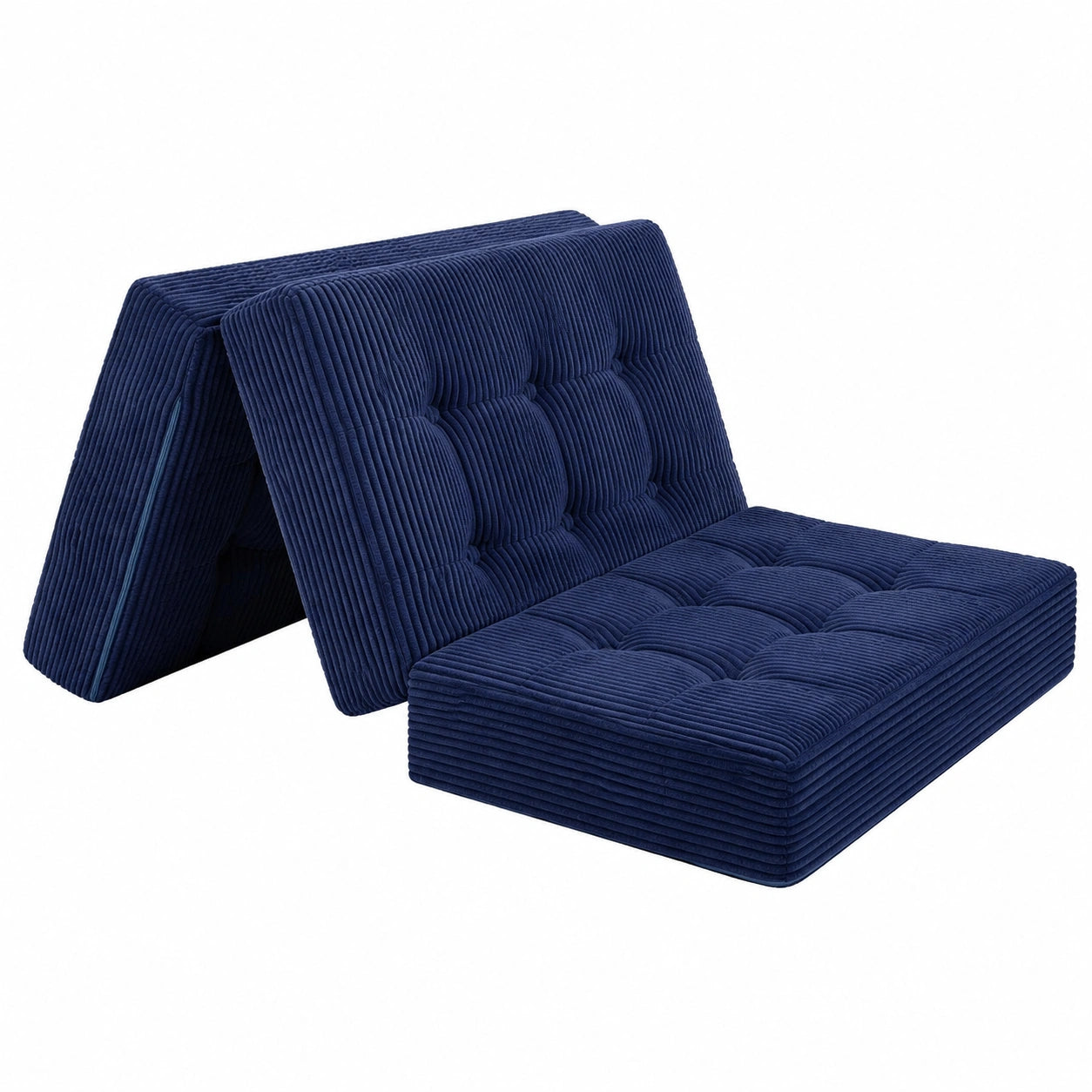 MAXYOYO Klappmatratze Doppelbett, Ergonomisch 15cm Memory-Schaum, Dreiteilige Gästematratze, Klappbar für Wohnzimmer, 150x200