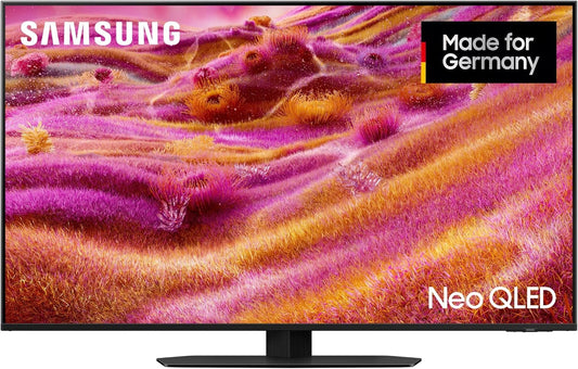 Telewizor Samsung QN90F, 50 cali, kolor czerwony i różowy